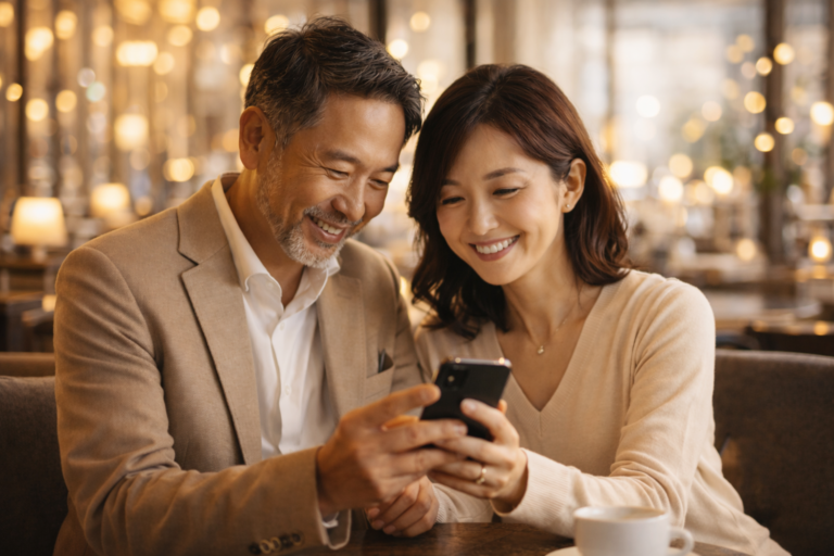華の会メールを利用する男女